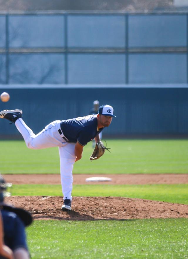 Wyatt Tucker MPAc 21 Pitching for the UC Davis baseball team