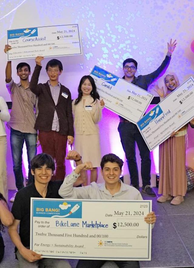 group photo of all Big Bang Business Challenge 2024 winners