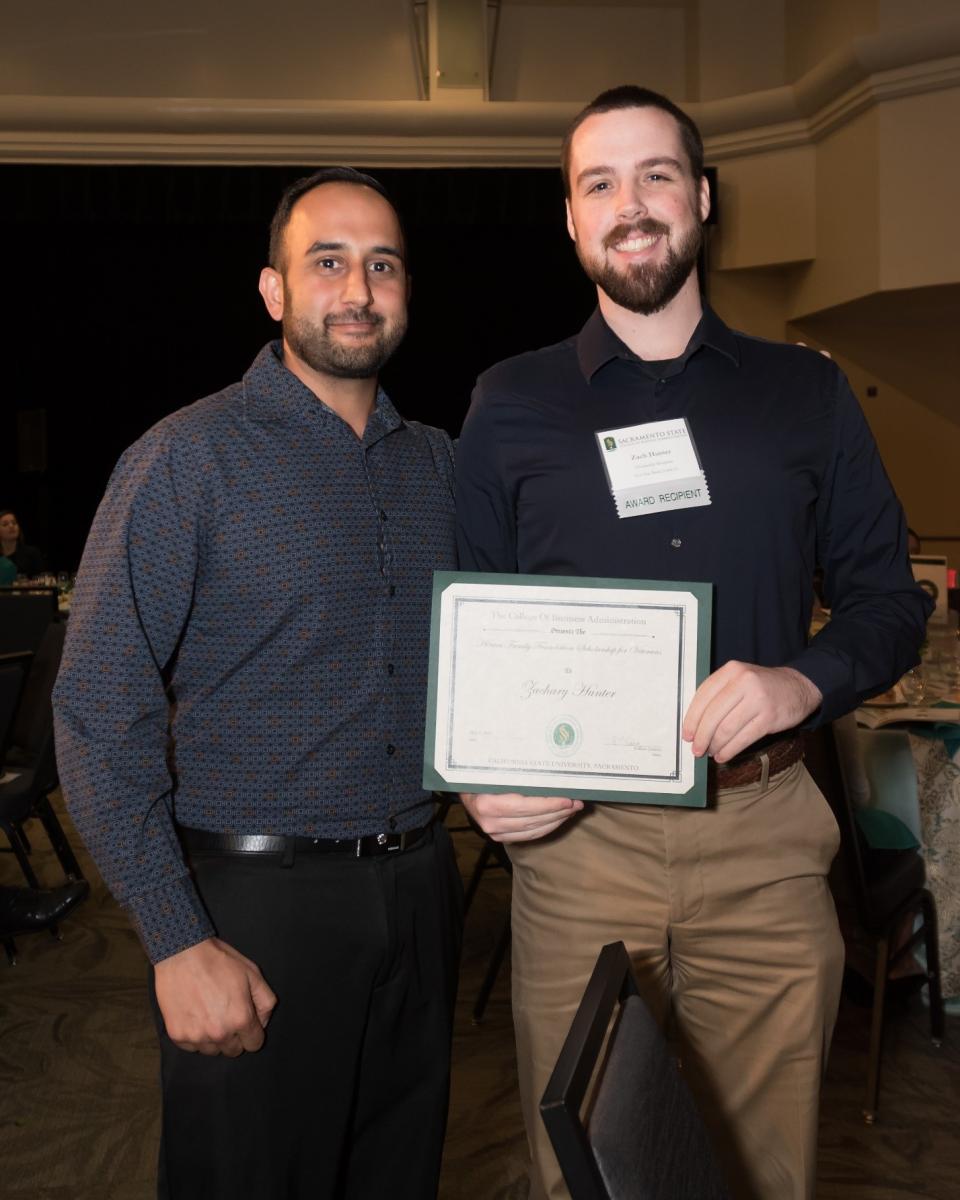 MBA student Zach Hunter and fellow veteran Aleem Noorani.jpg