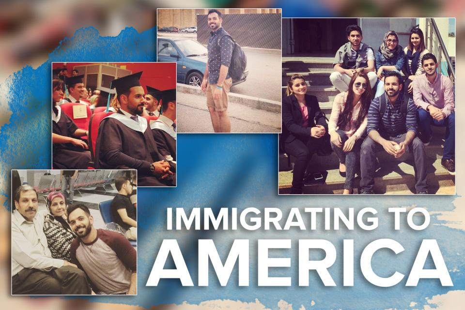 Immigrating to America graphic for Ali Khaleel Ali MBA 23