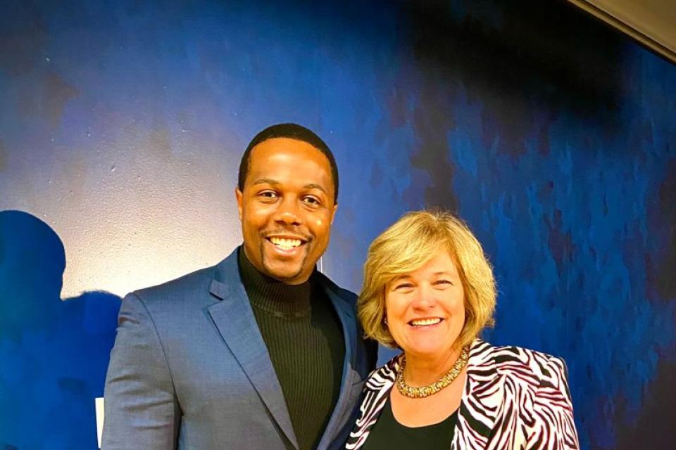 Brandyn Lee with Jennifer Johnson
